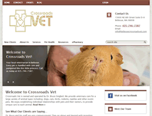 Tablet Screenshot of bellevuecrossroadsvet.com